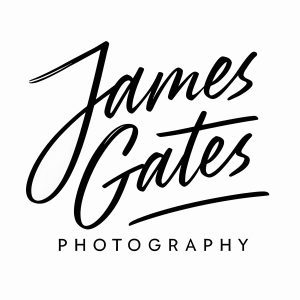 James Gates Photography logo — professional photographer providing event and branding photography for The Colony Chamber of Commerce.