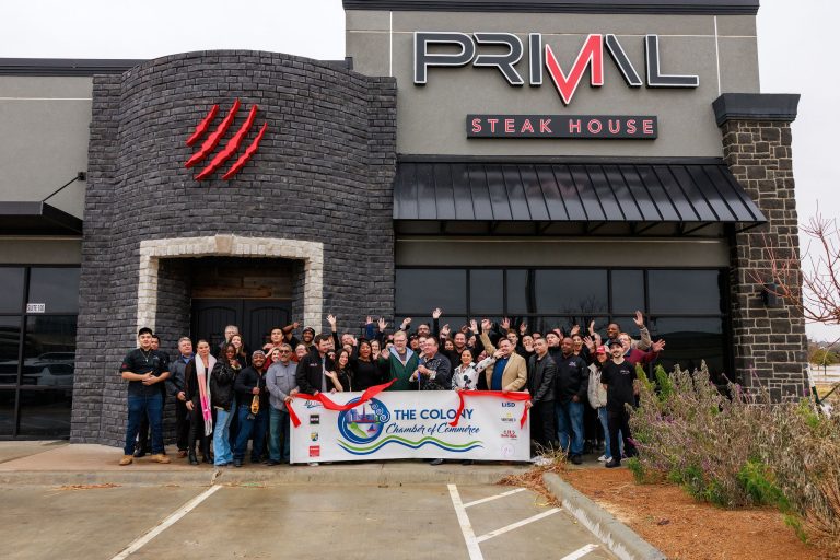 Primal Steakhouse Ribbon Cutting with The Colony Chamber